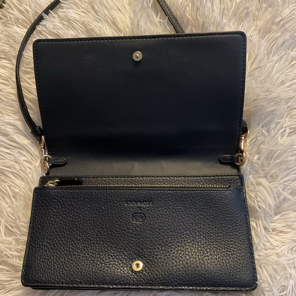 Coach Floral Crossbody Bag in Brown and Pink - Picture 3 of 6